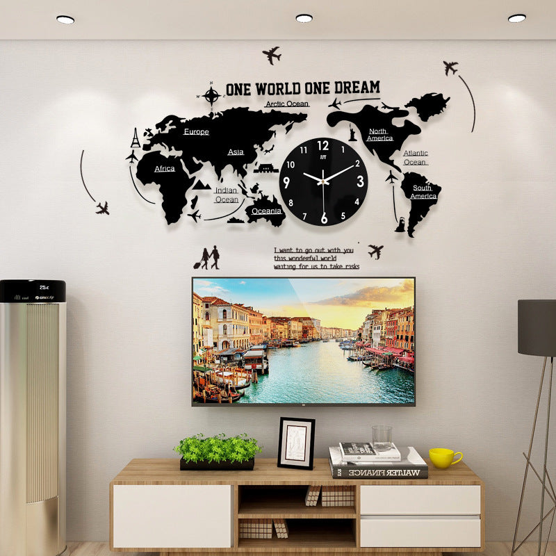 Detailed Metal World Clock My Wall Clock