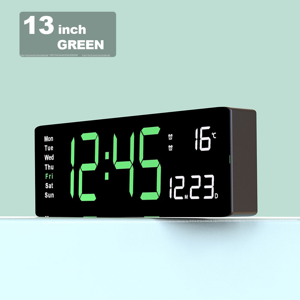 Large Digital Wall Clock 16inch Remote Control - My Wall Clock