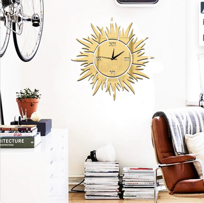 Design Clock Sun Shape My Wall Clock