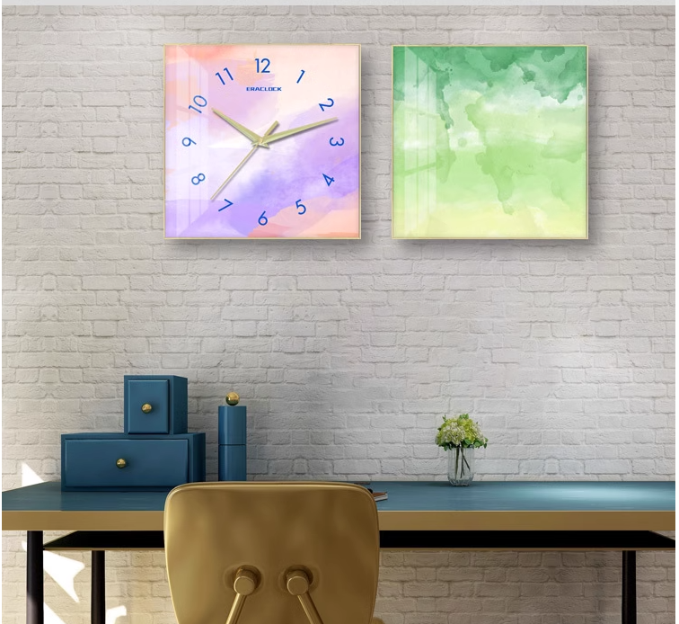 Small Square Wall Clock - Intense Colors | My Wall Clock