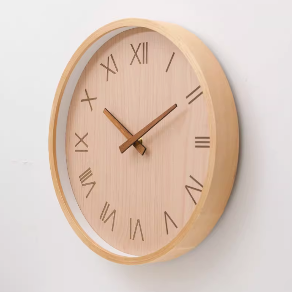 Wooden Clock Roman Numerals My Wall Clock