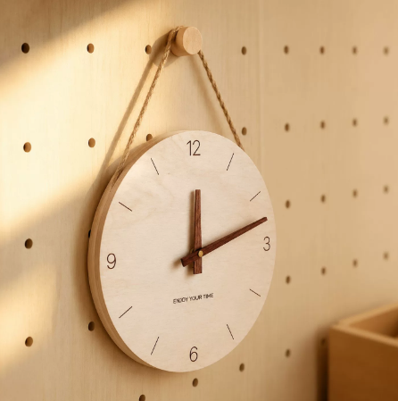 Wooden Clock Round Belt My Wall Clock