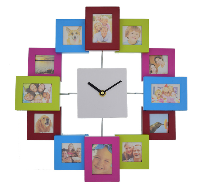 Black Photo Frame Wall Clock My Wall Clock