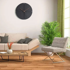 Black Modern Wooden Wall Clock My Wall Clock