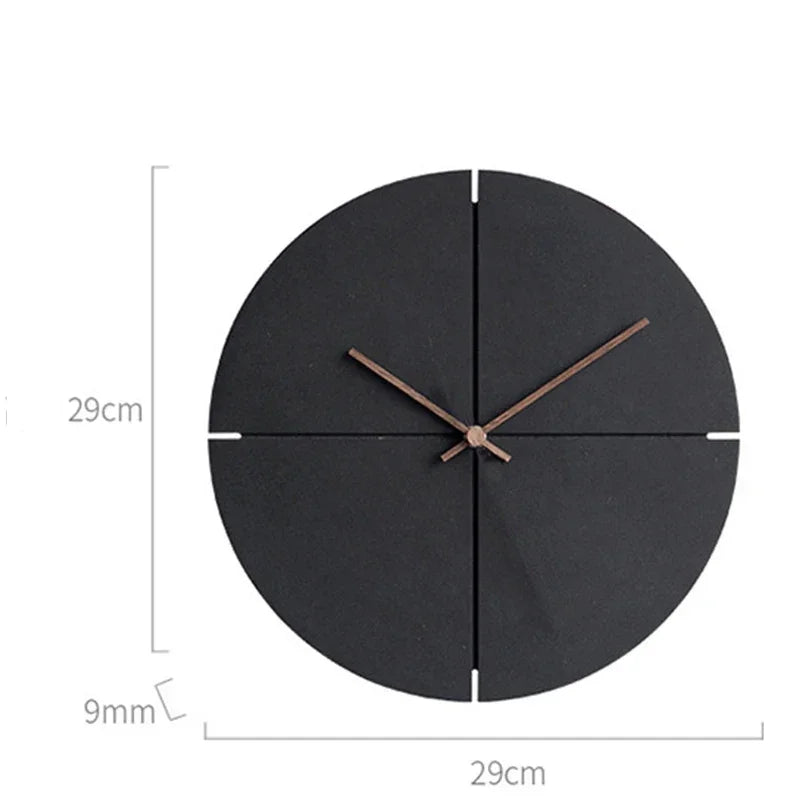 Black Modern Wooden Wall Clock My Wall Clock