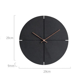 Black Modern Wooden Wall Clock My Wall Clock