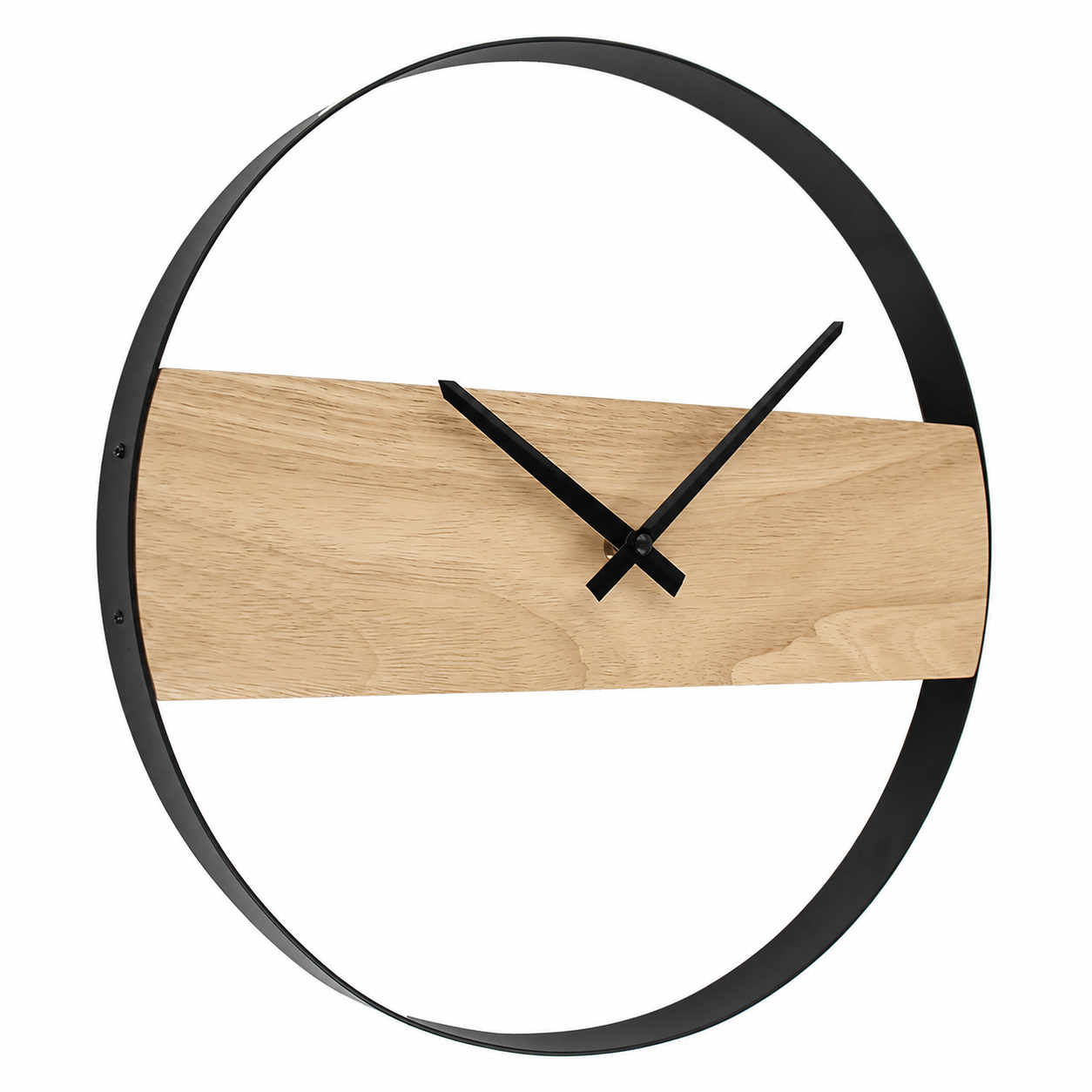 Wood and Metal Scandinavian Clock My Wall Clock