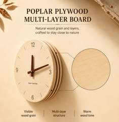 Wooden Clock Round Belt My Wall Clock