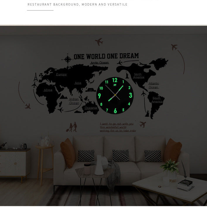 Detailed Metal World Clock My Wall Clock