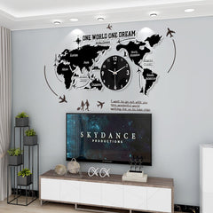 Detailed Metal World Clock My Wall Clock