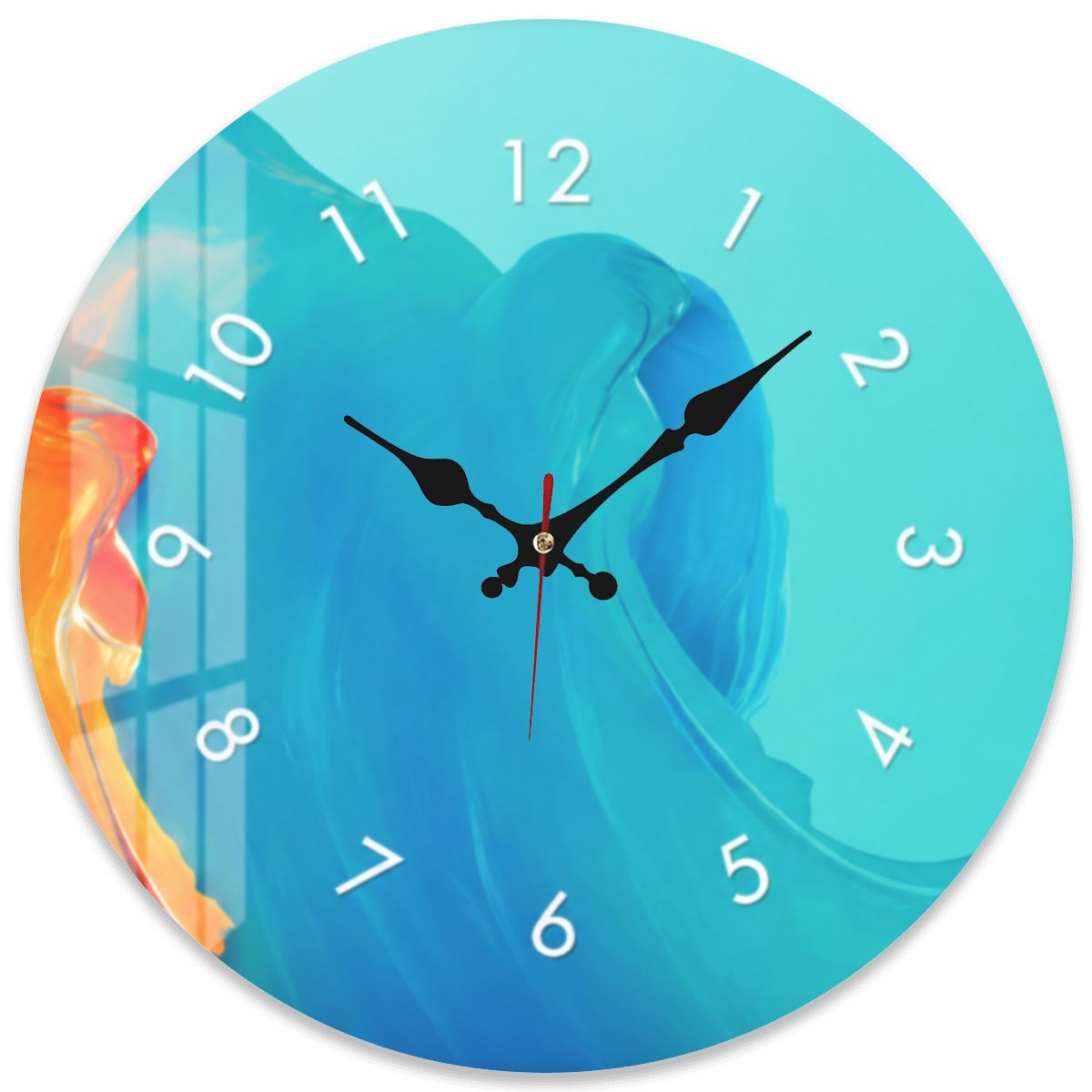 Small Square Wall Clock - Intense colors My Wall Clock