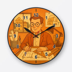 Architect Wall Clock My Wall Clock