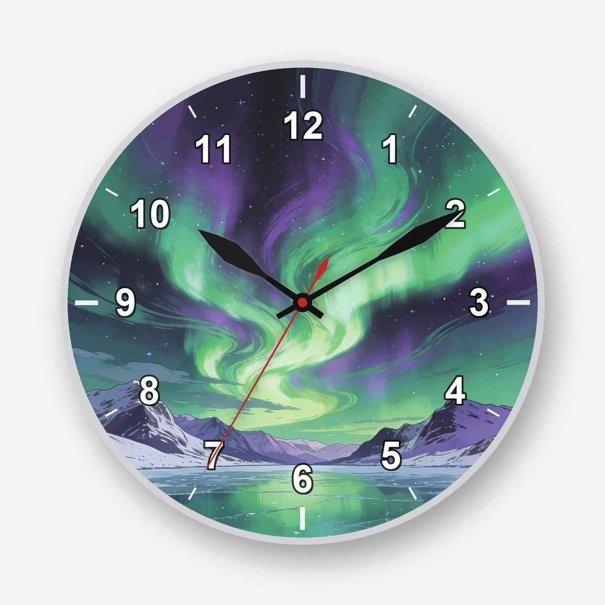 Aurora Borealis Wall Clock My Wall Clock