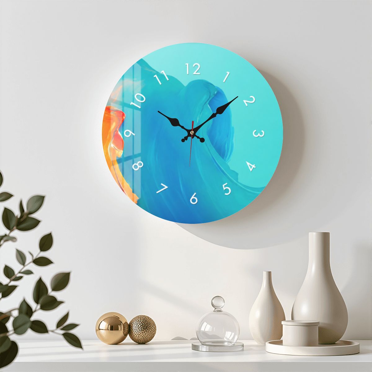 Small Round Wall Clock - Intense colors My Wall Clock
