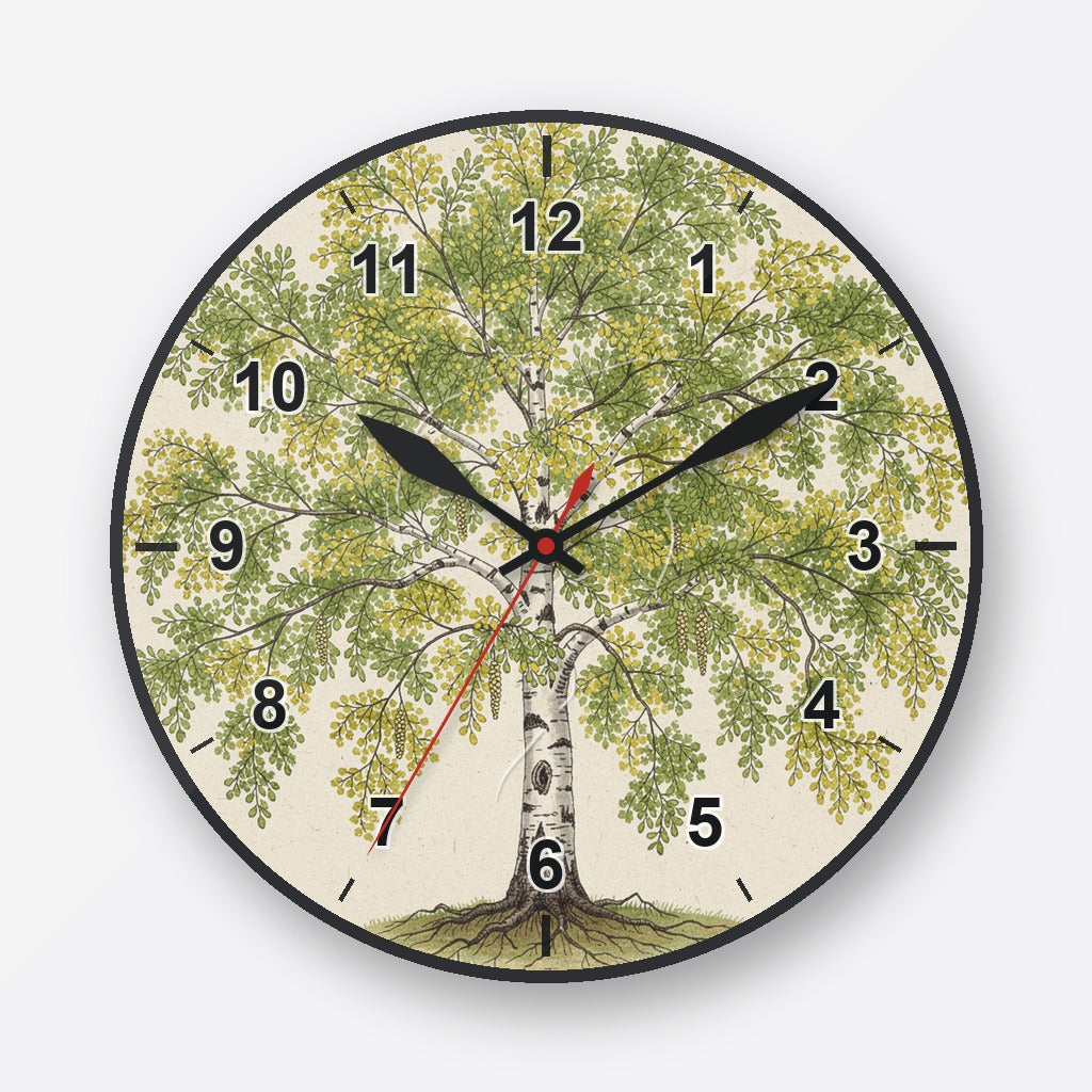 Birch Wall Clock My Wall Clock
