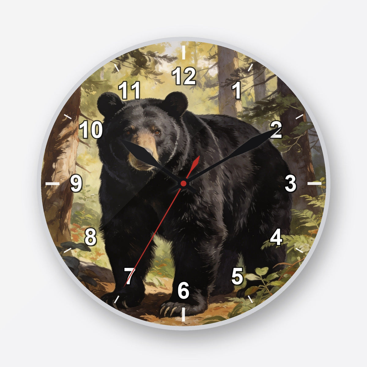 Black Bear Wall Clock My Wall Clock