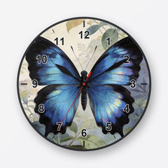 Blue Morpho Wall Clock My Wall Clock