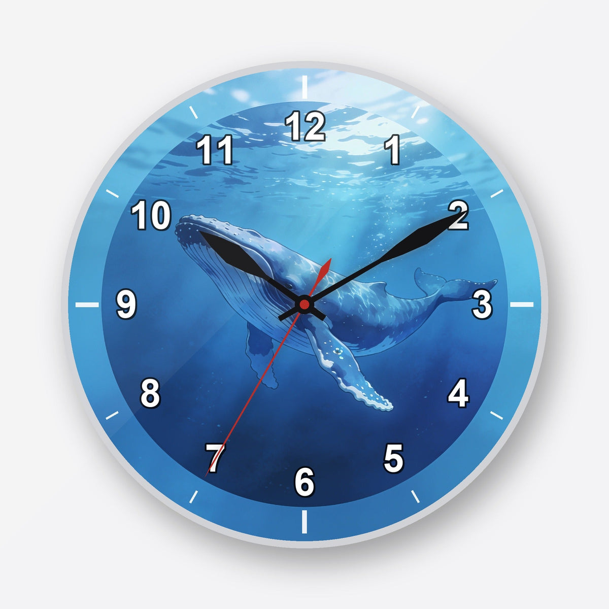 Blue Whale Wall Clock My Wall Clock