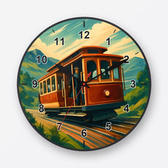 Cable Car Wall Clock My Wall Clock