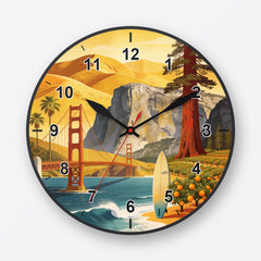 California Wall Clock My Wall Clock