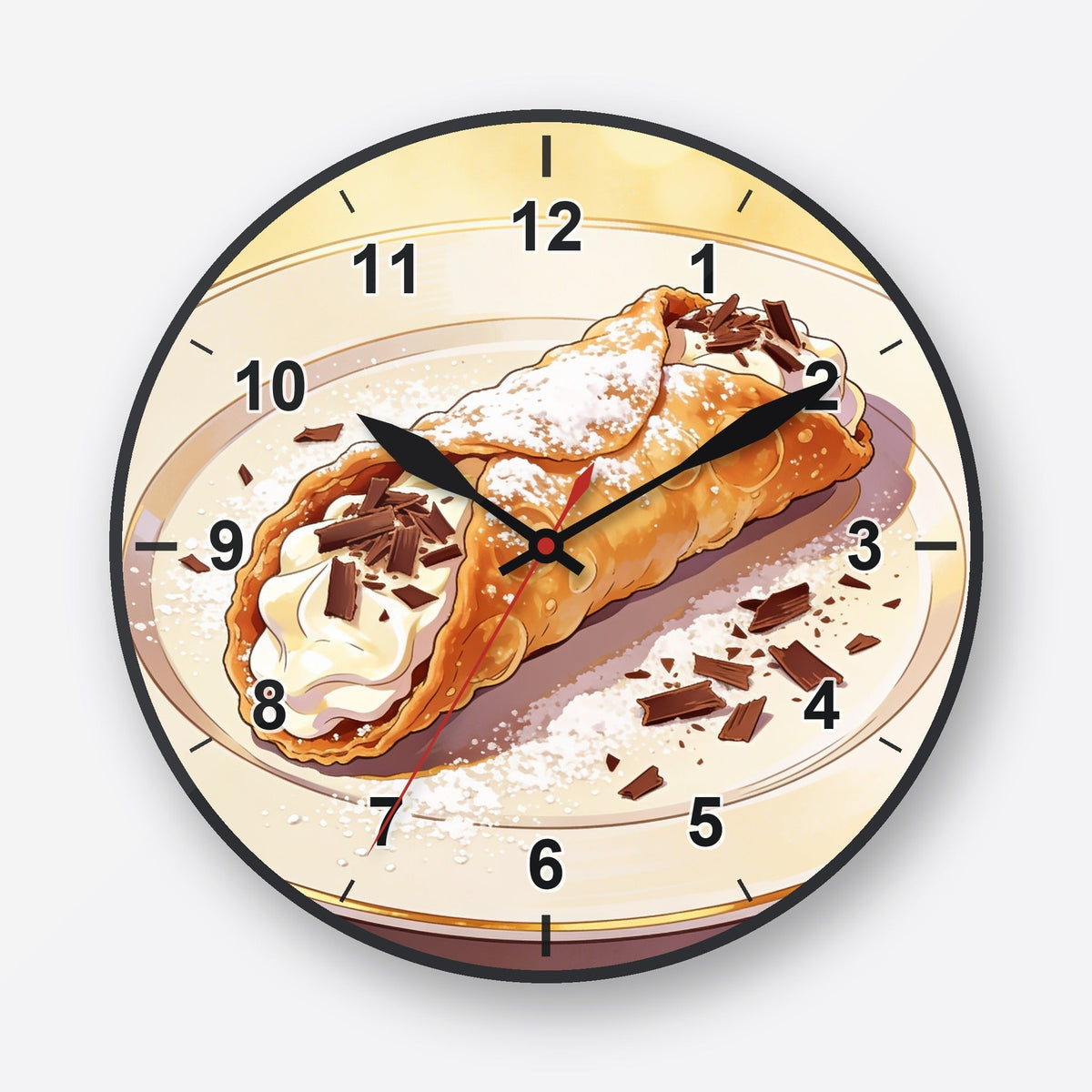 Cannoli Wall Clock My Wall Clock