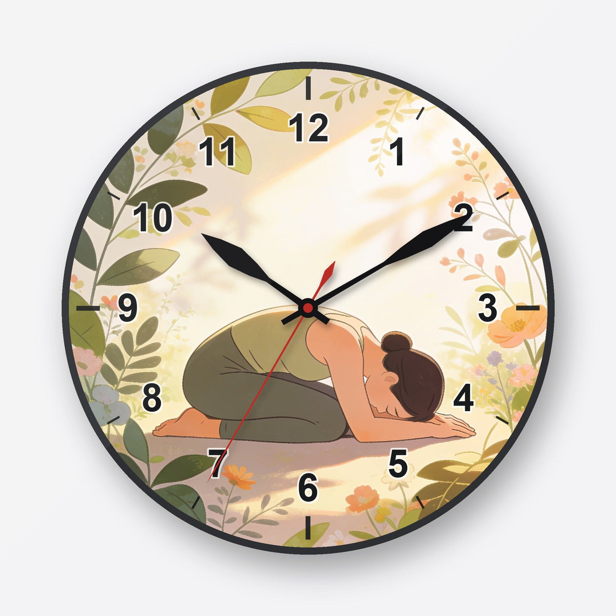 Child's Pose Wall Clock My Wall Clock