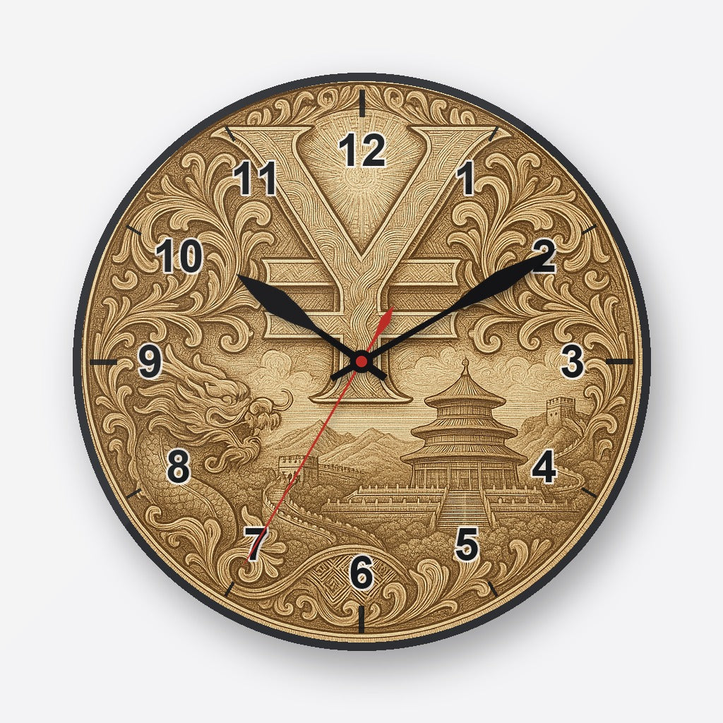 Chinese Yuan Wall Clock My Wall Clock