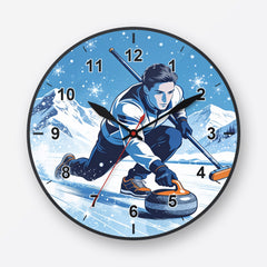 Curling Wall Clock My Wall Clock