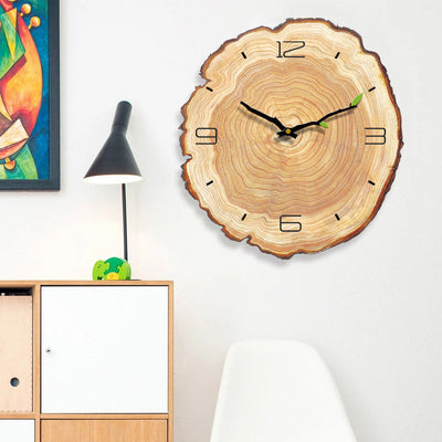 Wooden Clock Canadian Log My Wall Clock