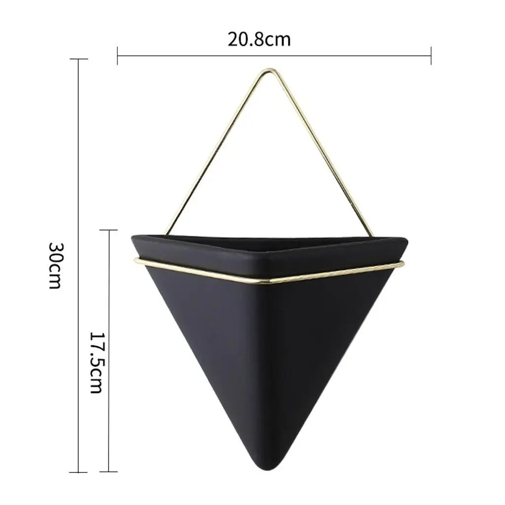 Black Geometric Wall Vase My Wall Clock