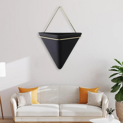 Black Geometric Wall Vase My Wall Clock