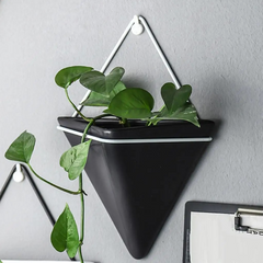 Black Geometric Wall Vase My Wall Clock