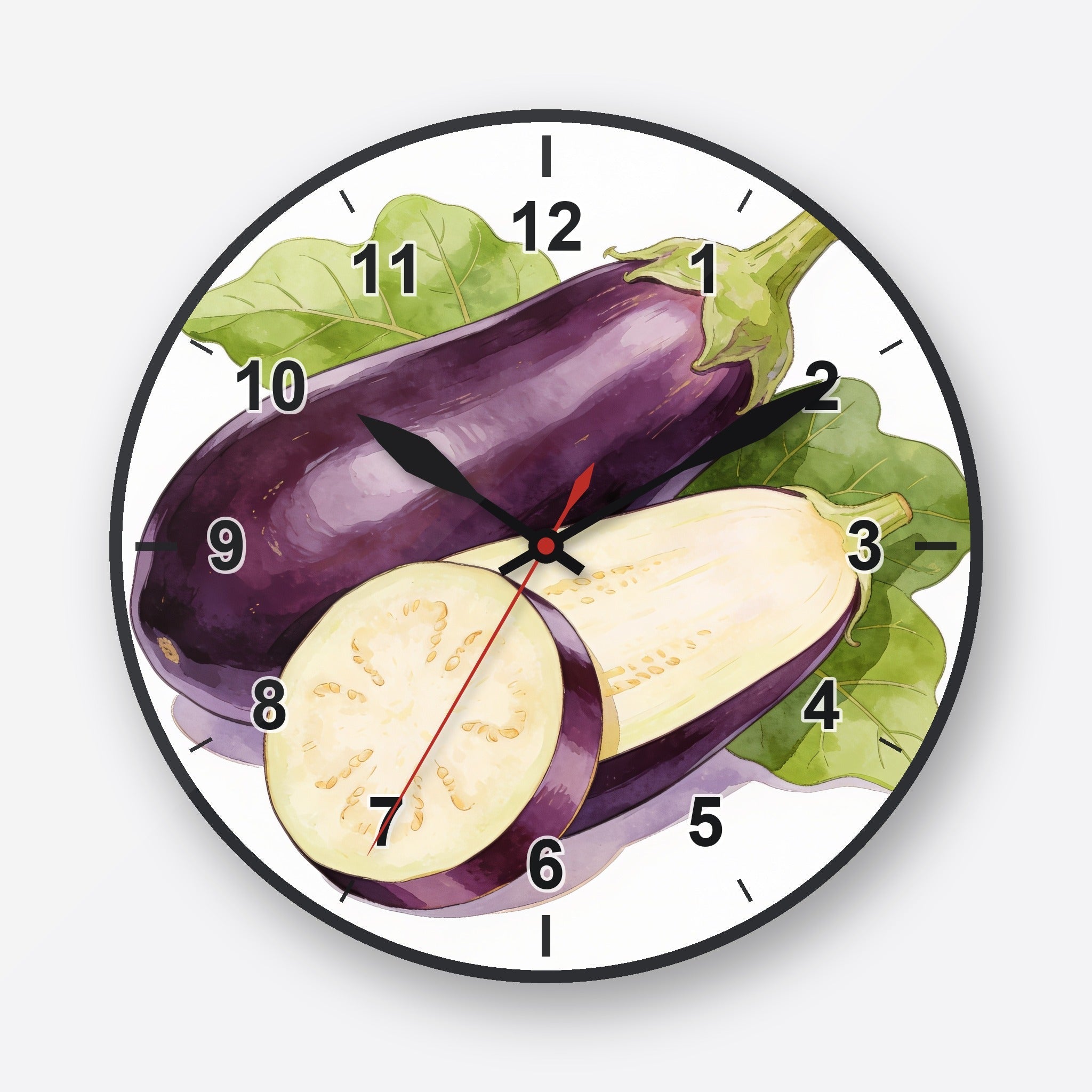 Eggplant Wall Clock My Wall Clock