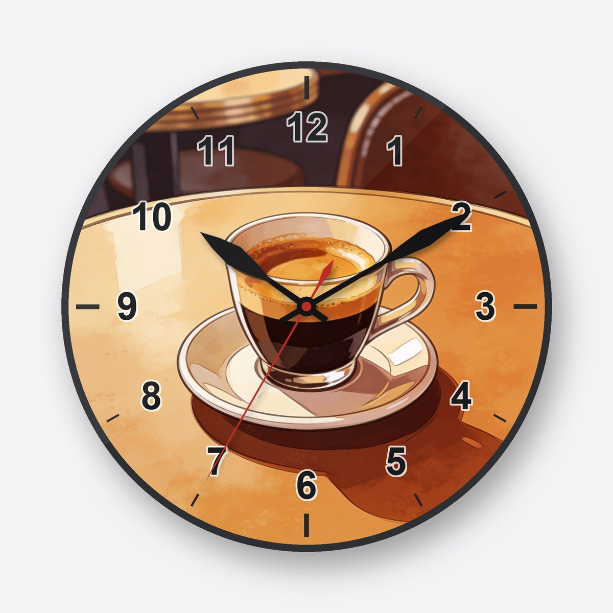 Espresso Wall Clock My Wall Clock