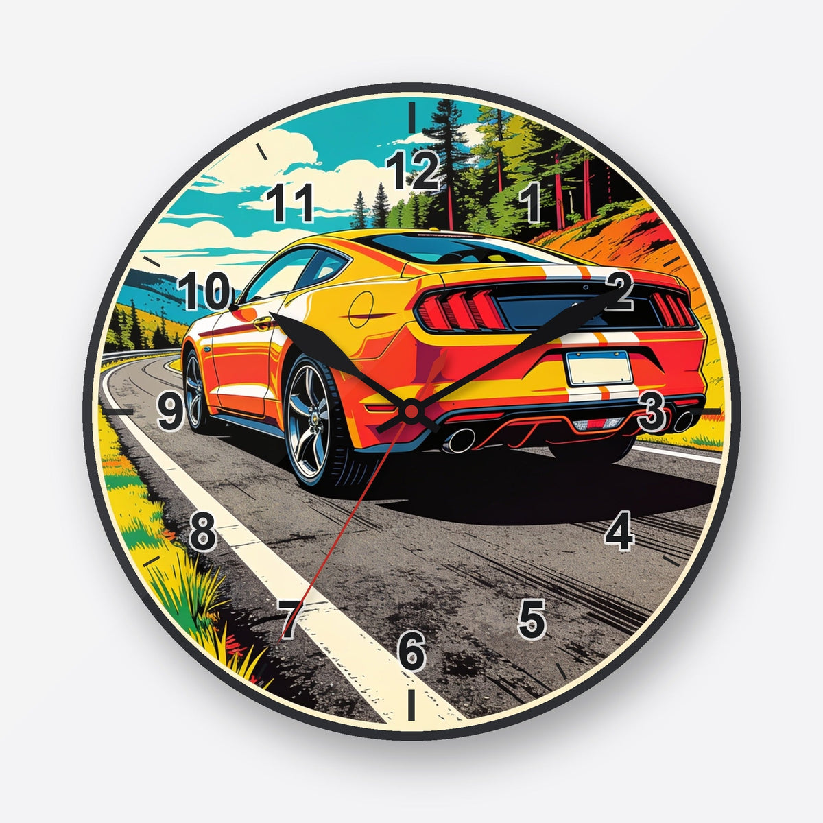 Ford Mustang Wall Clock My Wall Clock