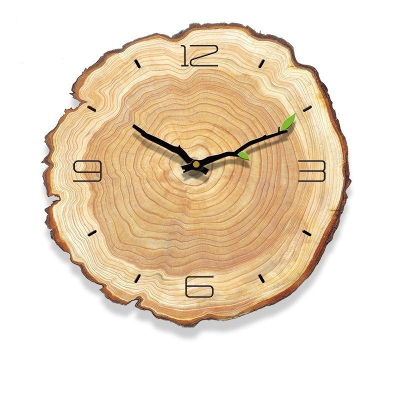 Wooden Clock Canadian Log My Wall Clock