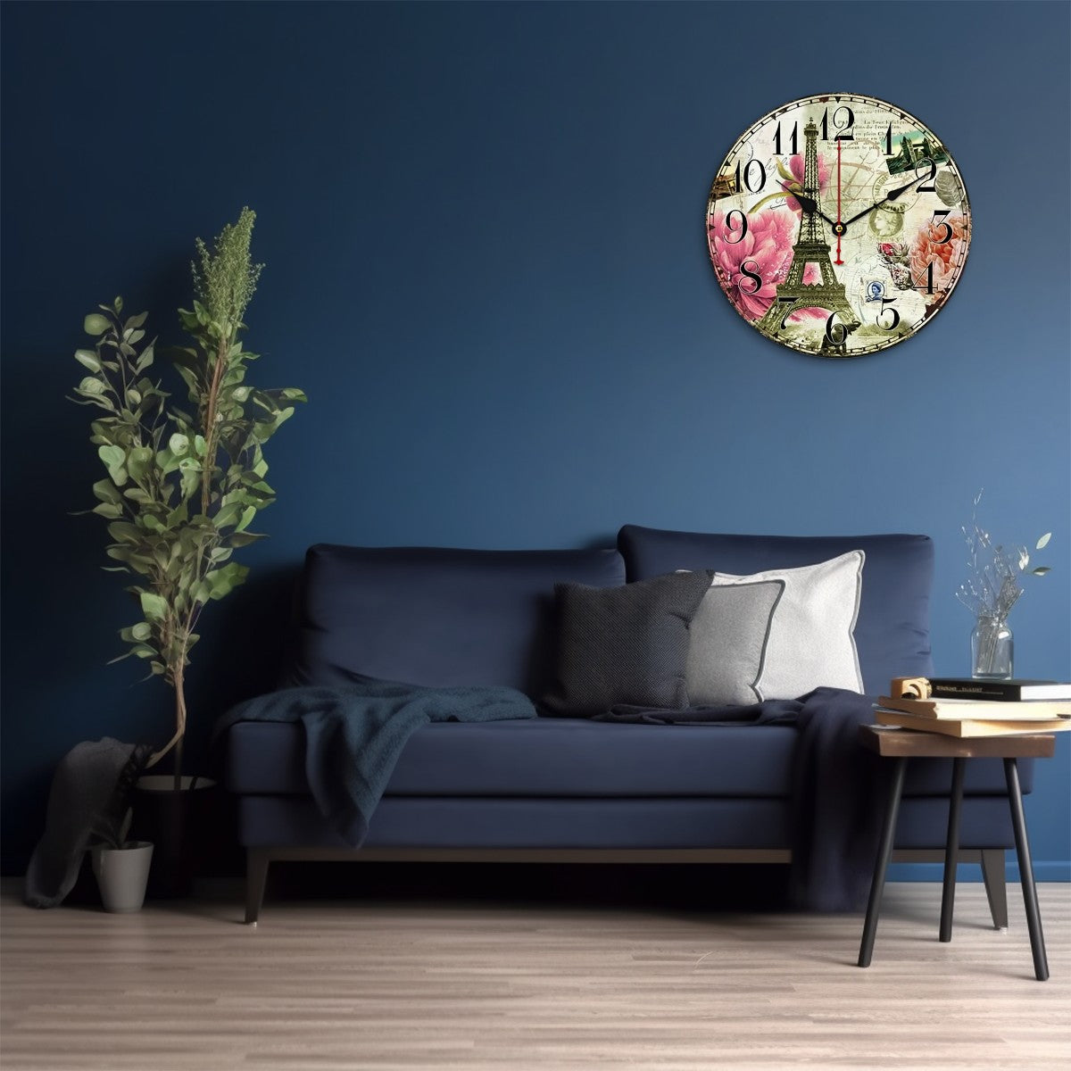 Vintage Eiffel Tower Clock My Wall Clock