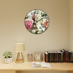 Vintage Eiffel Tower Clock My Wall Clock