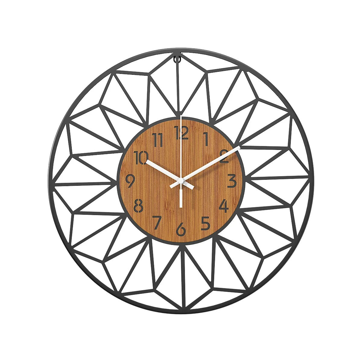 Giant Clock Grey Rose