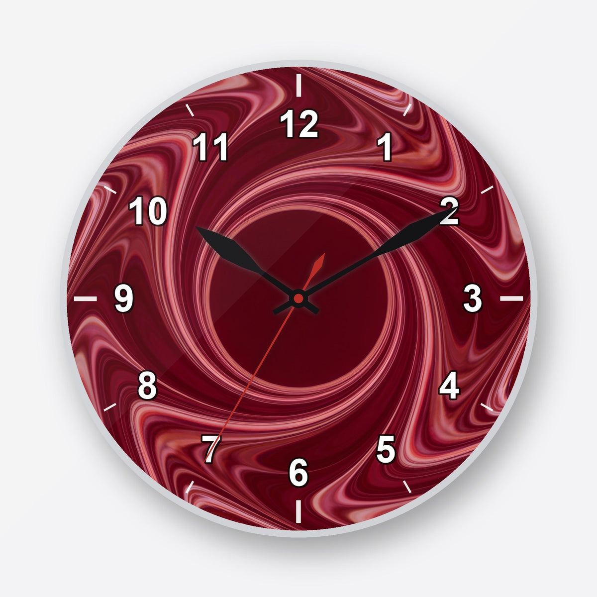 Maroon Wall Clock My Wall Clock