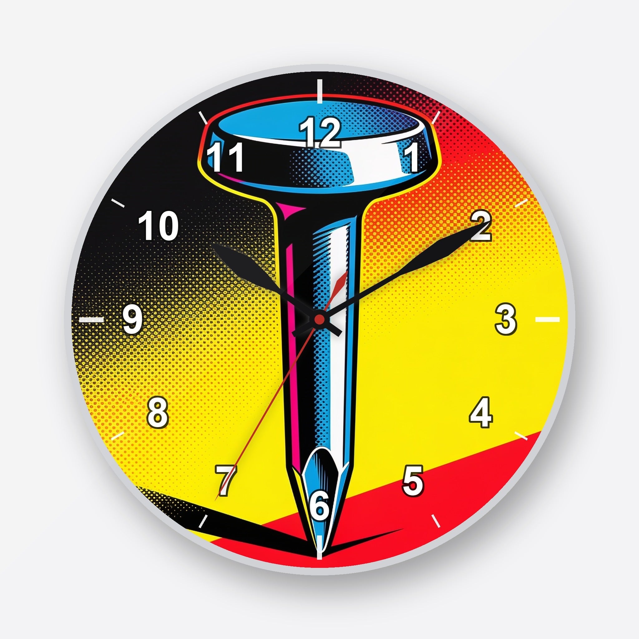 Nails Wall Clock My Wall Clock