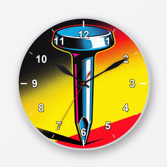 Nails Wall Clock My Wall Clock