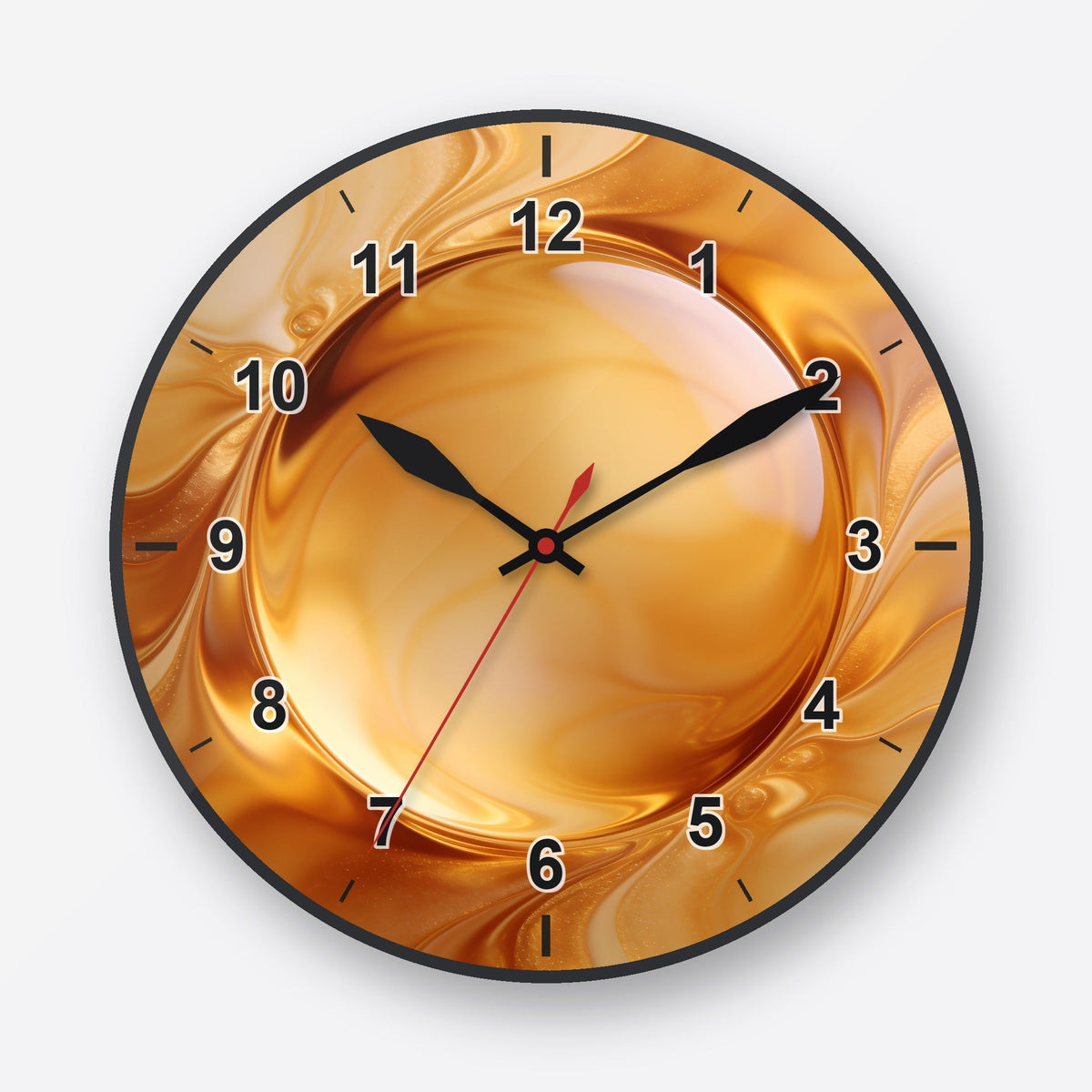Ochre Wall Clock My Wall Clock