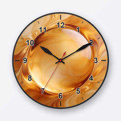 Ochre Wall Clock My Wall Clock