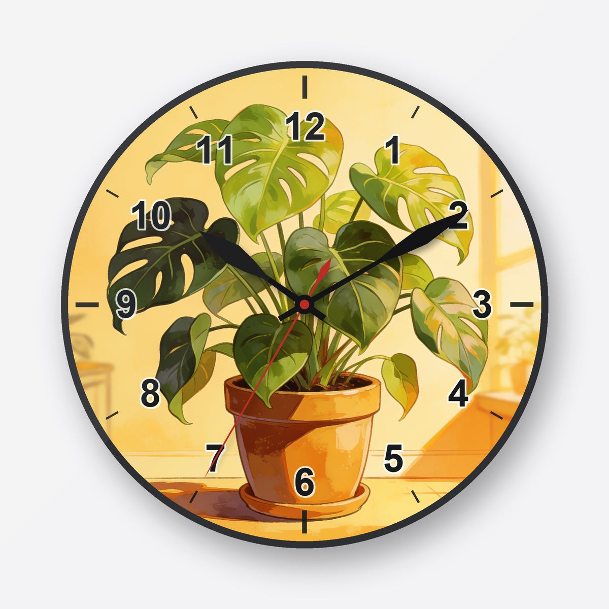 Philodendron Wall Clock My Wall Clock