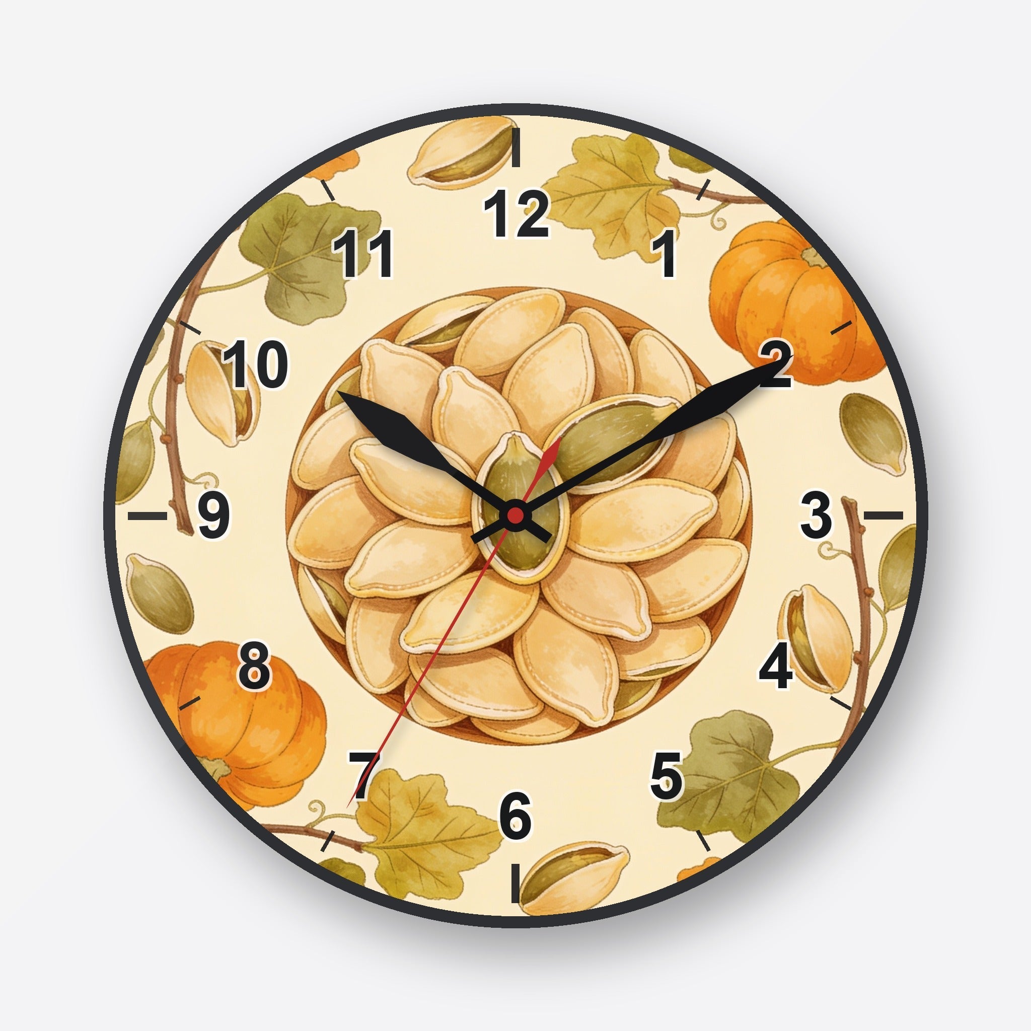 Pumpkin Seed Wall Clock My Wall Clock