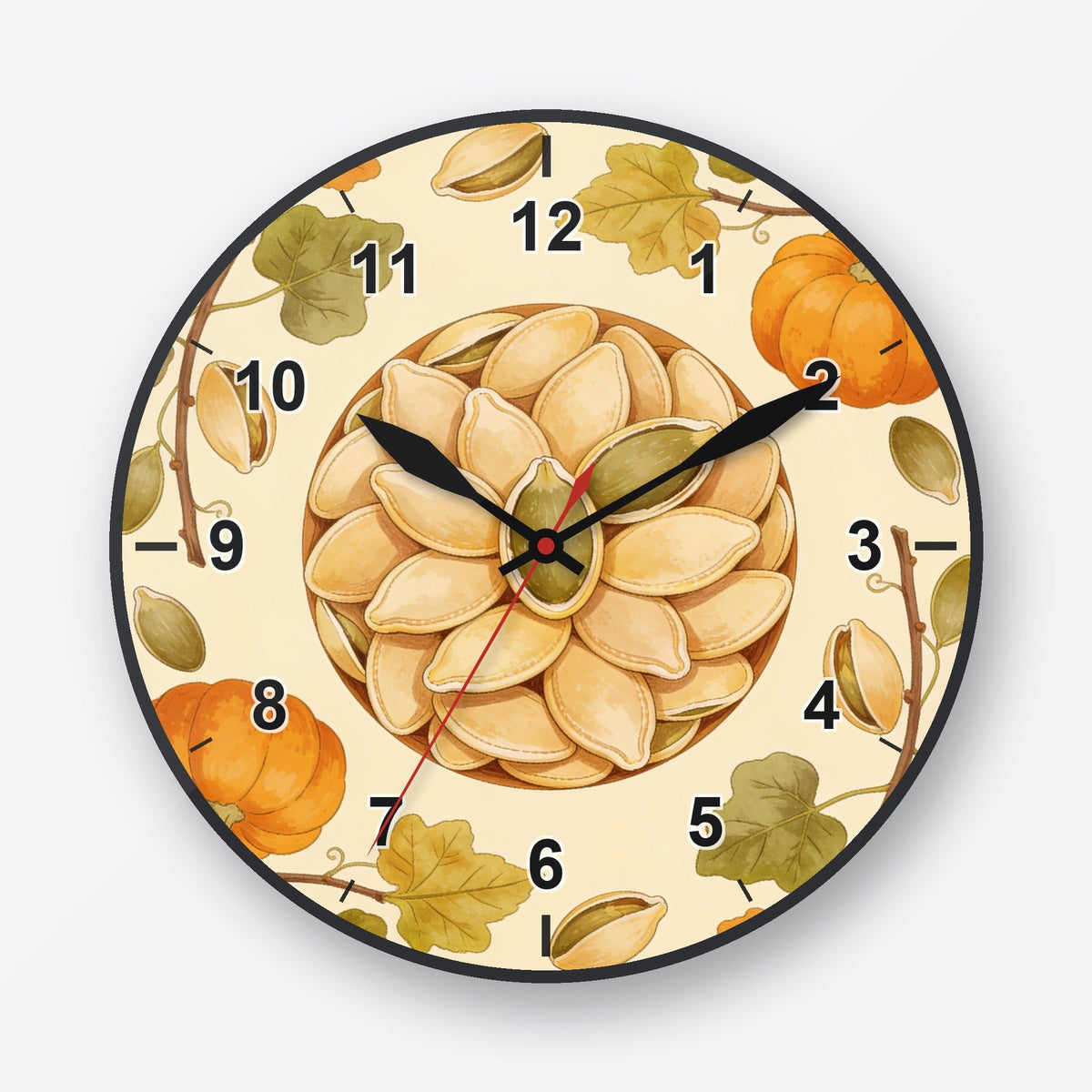 Pumpkin Seed Wall Clock My Wall Clock