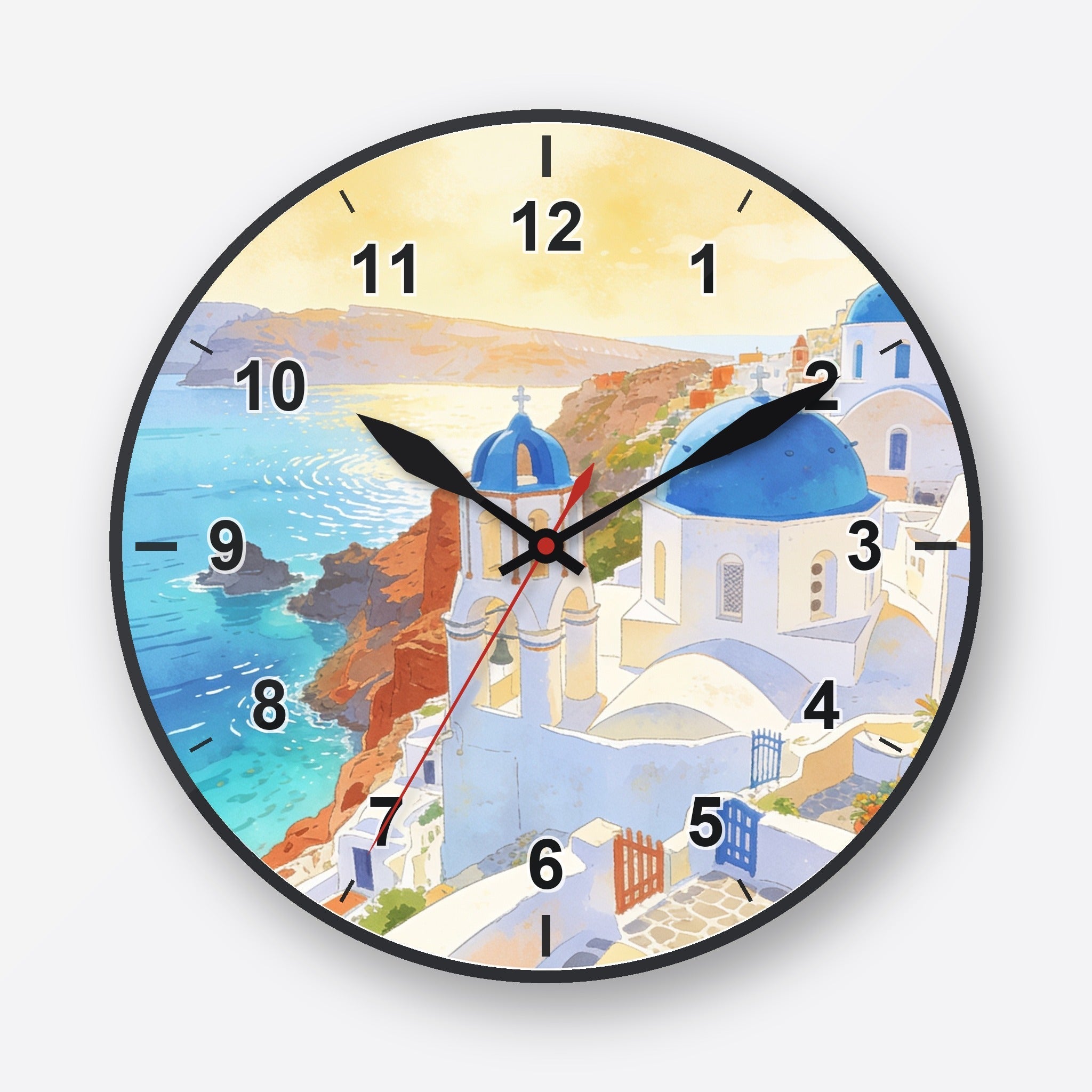 Santorini Wall Clock My Wall Clock