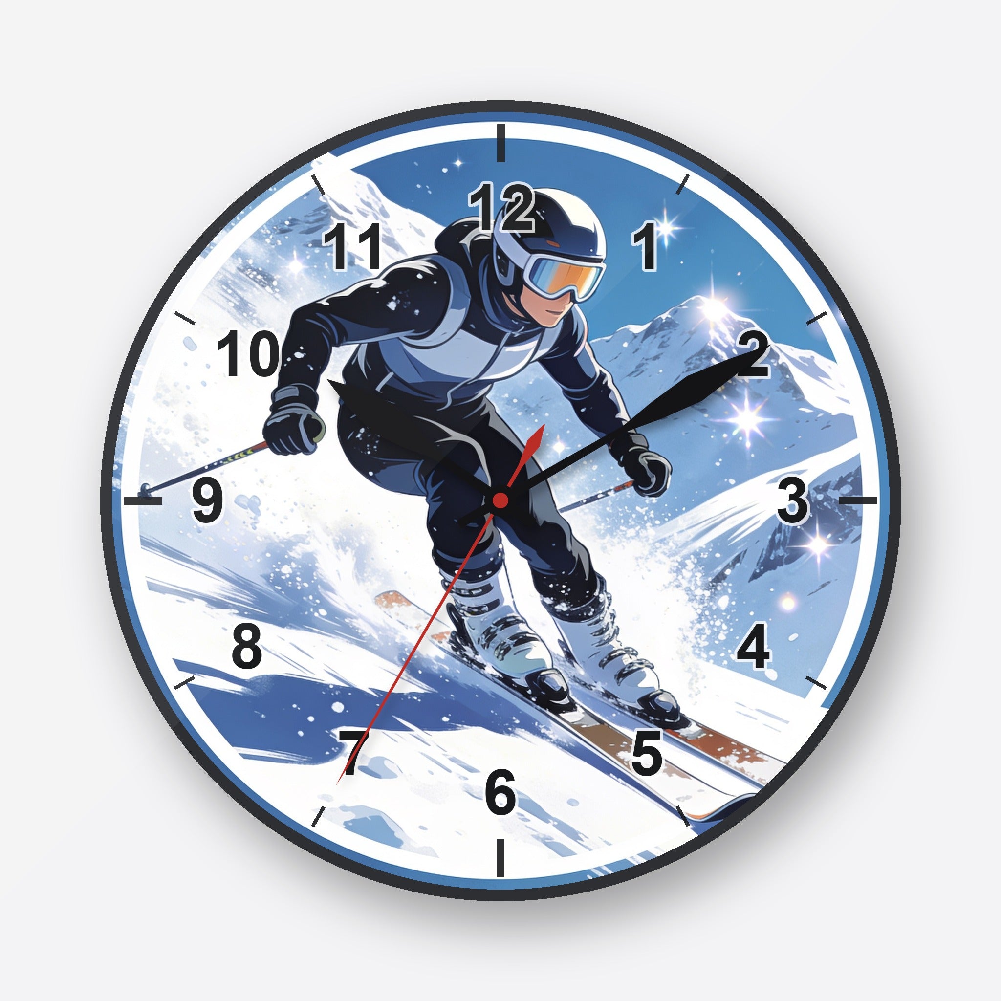 Skiing Wall Clock My Wall Clock