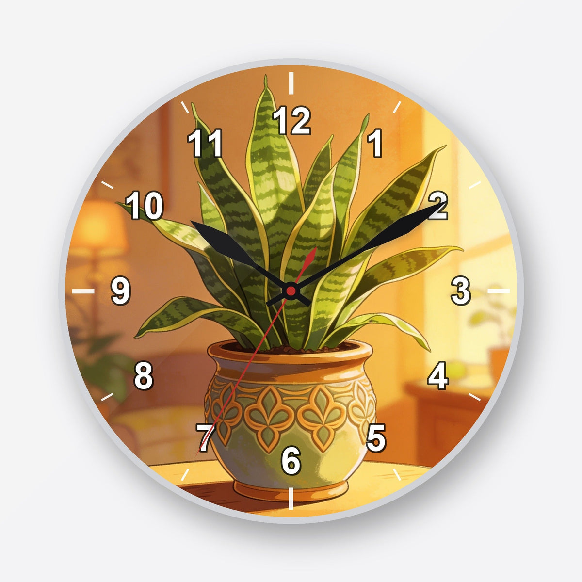 Snake Plant Wall Clock My Wall Clock